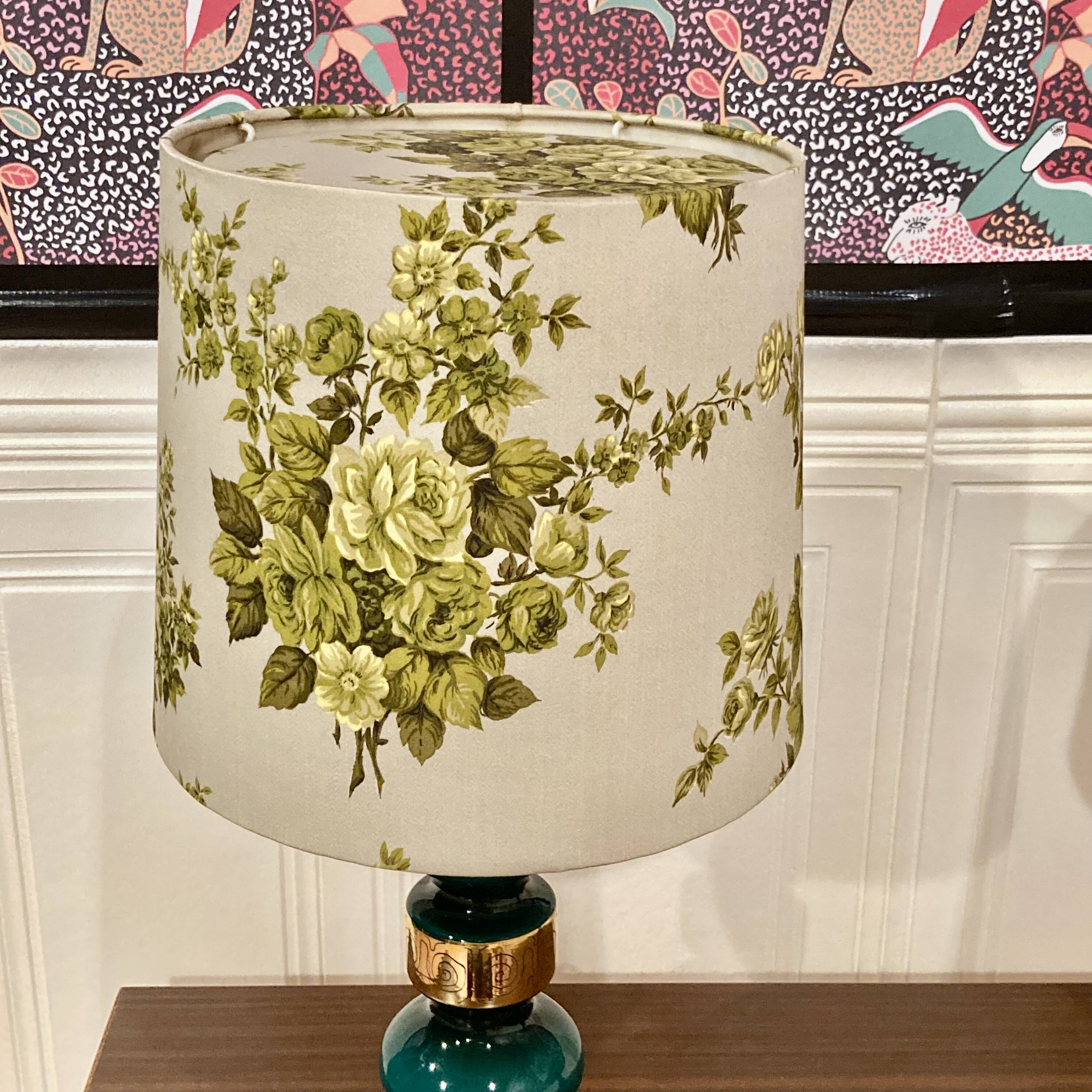 Pair of glass lamps, Scandinavian design, 1950s.
