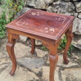 Coffee table in brass marquetry