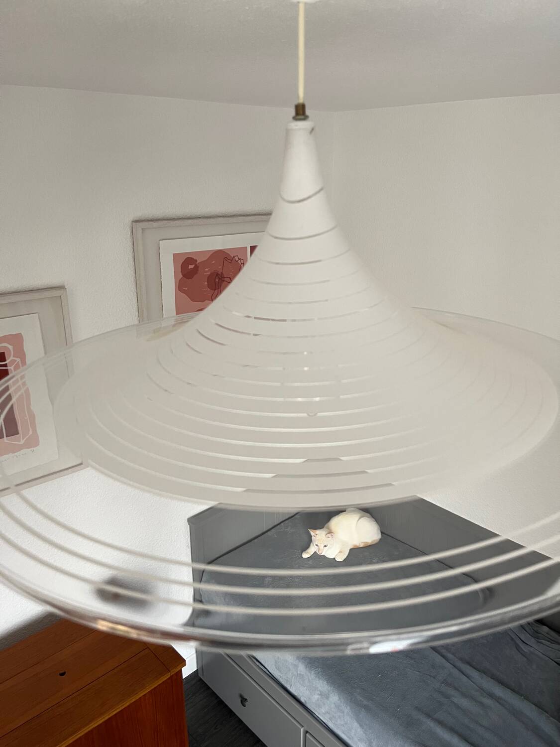 Suspension trompette vintage