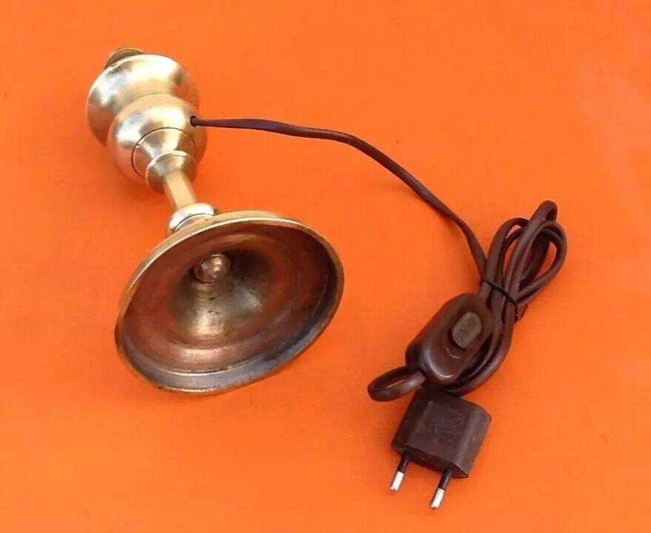 Antique gilt bronze lamp base