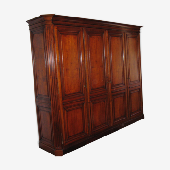 Louis XVI style cabinet in solid cherry
