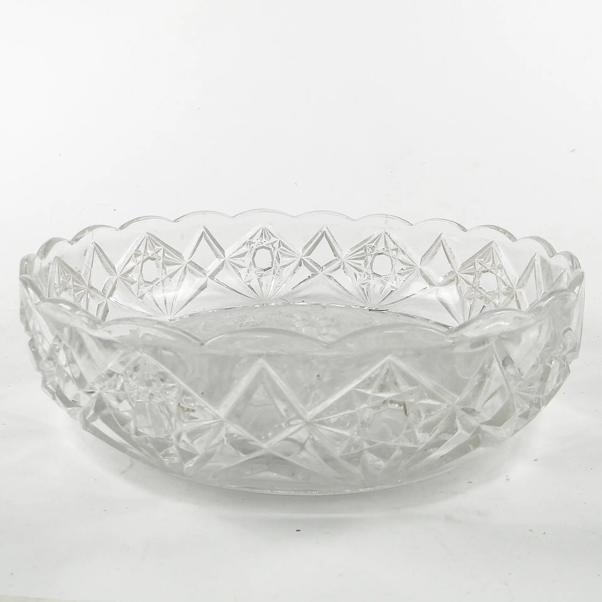 Bol à fruits, verre pressé, Ząbkowice, Pologne, années 1970