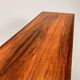 Table basse en palissandre et cuir du milieu du siècle par Topform, années 1960
