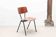 Eromes oak and grey-green chair with hooks