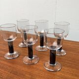 German wine glasses by Regina Kaufmann for Glashagen Hütte, set of 6.