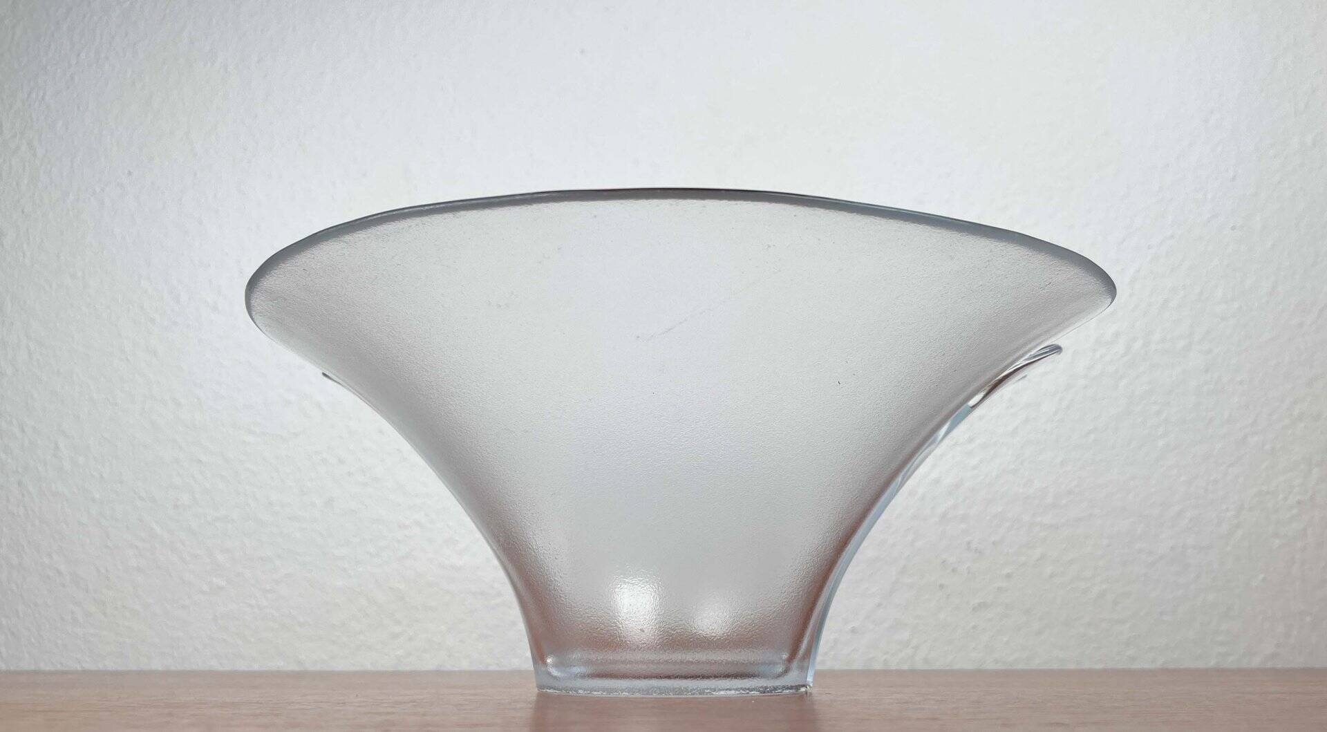 Vintage Danish glass bowl by Holmegaard, 1970s