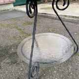 1970s round Moroccan side table