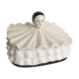 Ceramic Pierrot Jewelry Box
