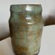 Turquoise and gilded earthenware potter's vase