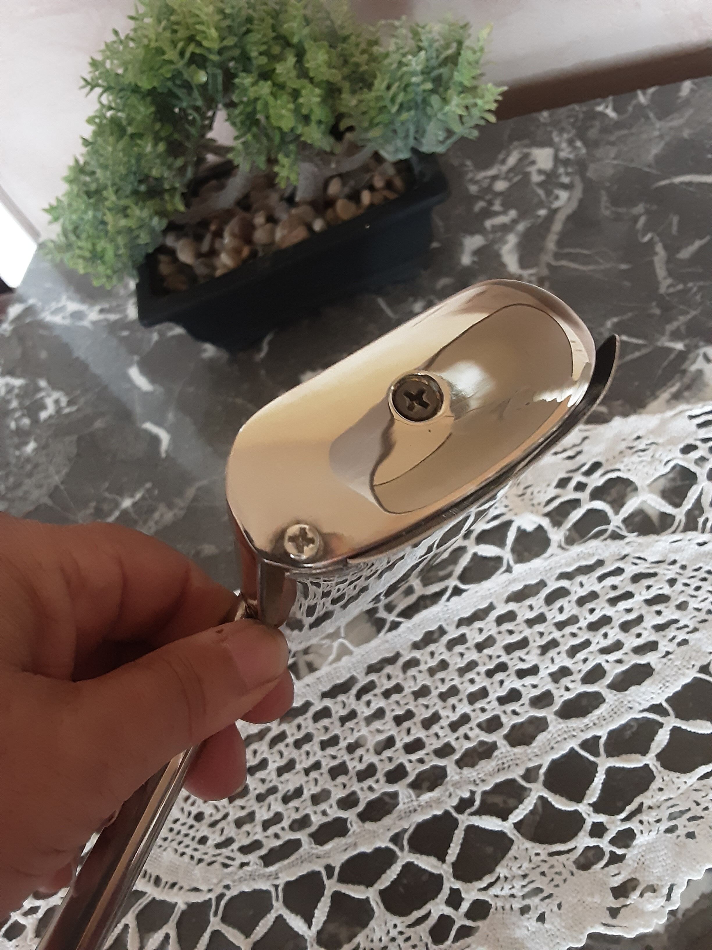 Solid stainless steel crumb pickup - vintage