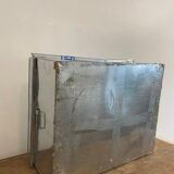 Metal box with lock for padlock