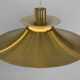 Golden colored aluminum pendant light from Frandsen Lighting. Denmark 1970s