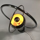 Vintage Table Lamp • Rings • Steel/Wood • Space Age • 1970