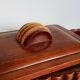 Wooden box with lid