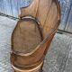 Antique Louis XV bench in solid walnut and caning