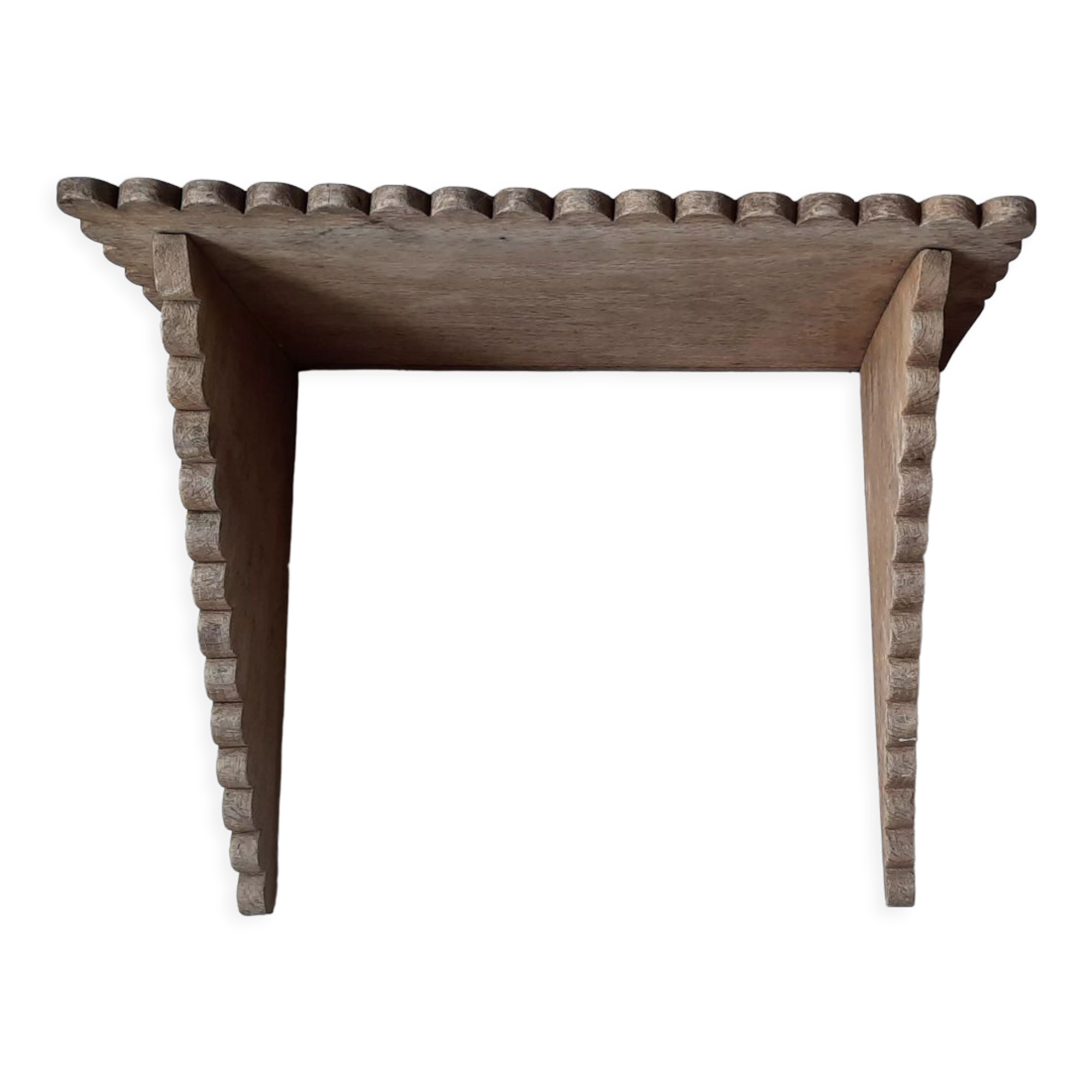 Antique wooden wall shelf