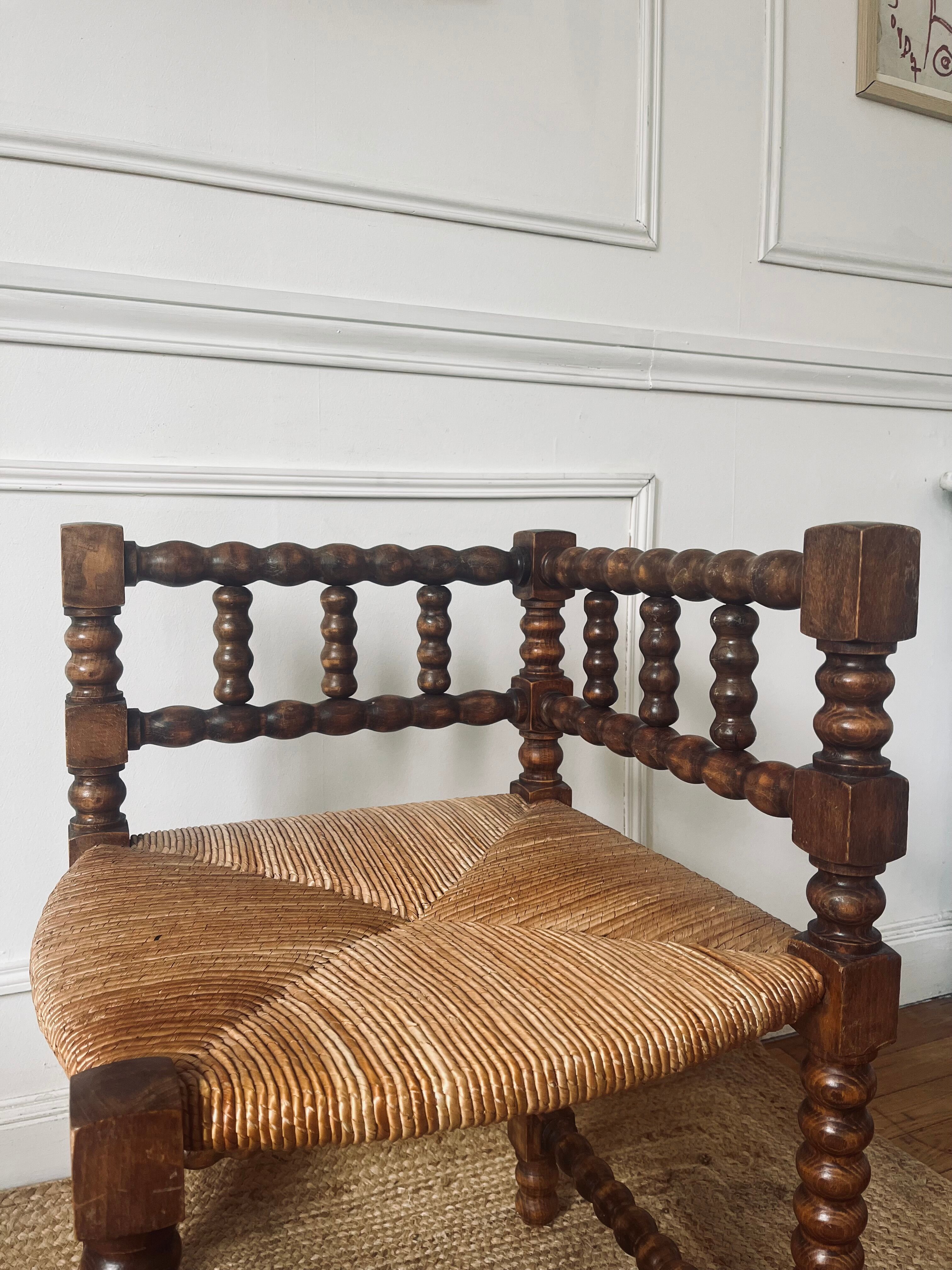 Fireplace bobbin chair
