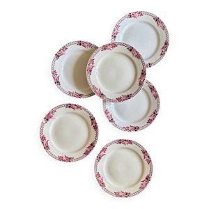 Lot de 6 assiettes plates - anciennes