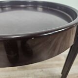 Table basse vintage Space Age en plastique foncé par Dal Vera 1970