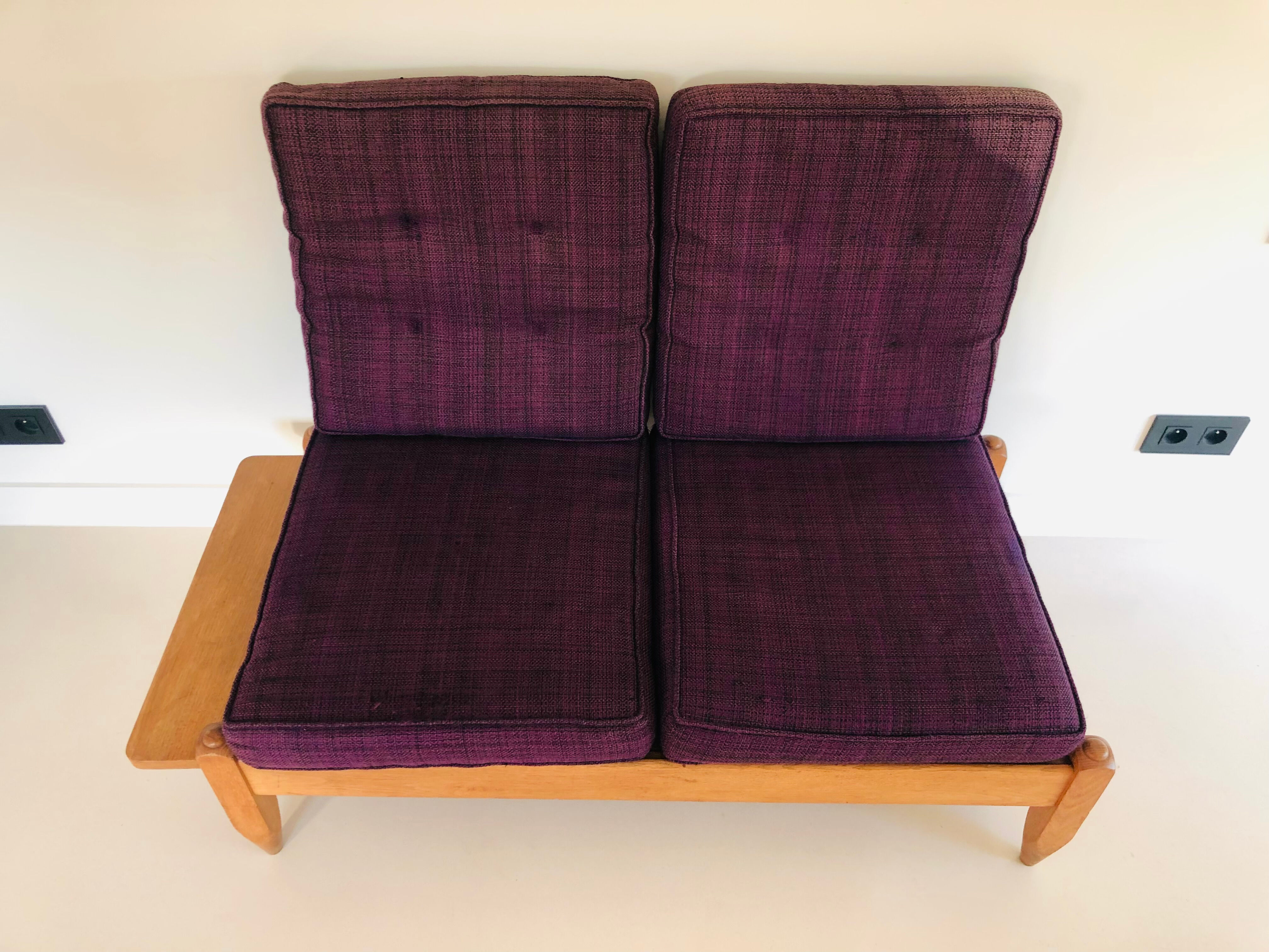 Oak bench by Guillerme and Chambron for “Votre maison”, France 1960s