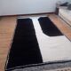 Tapis beni ourain en laine noir