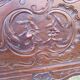 Wood and marble bedside table