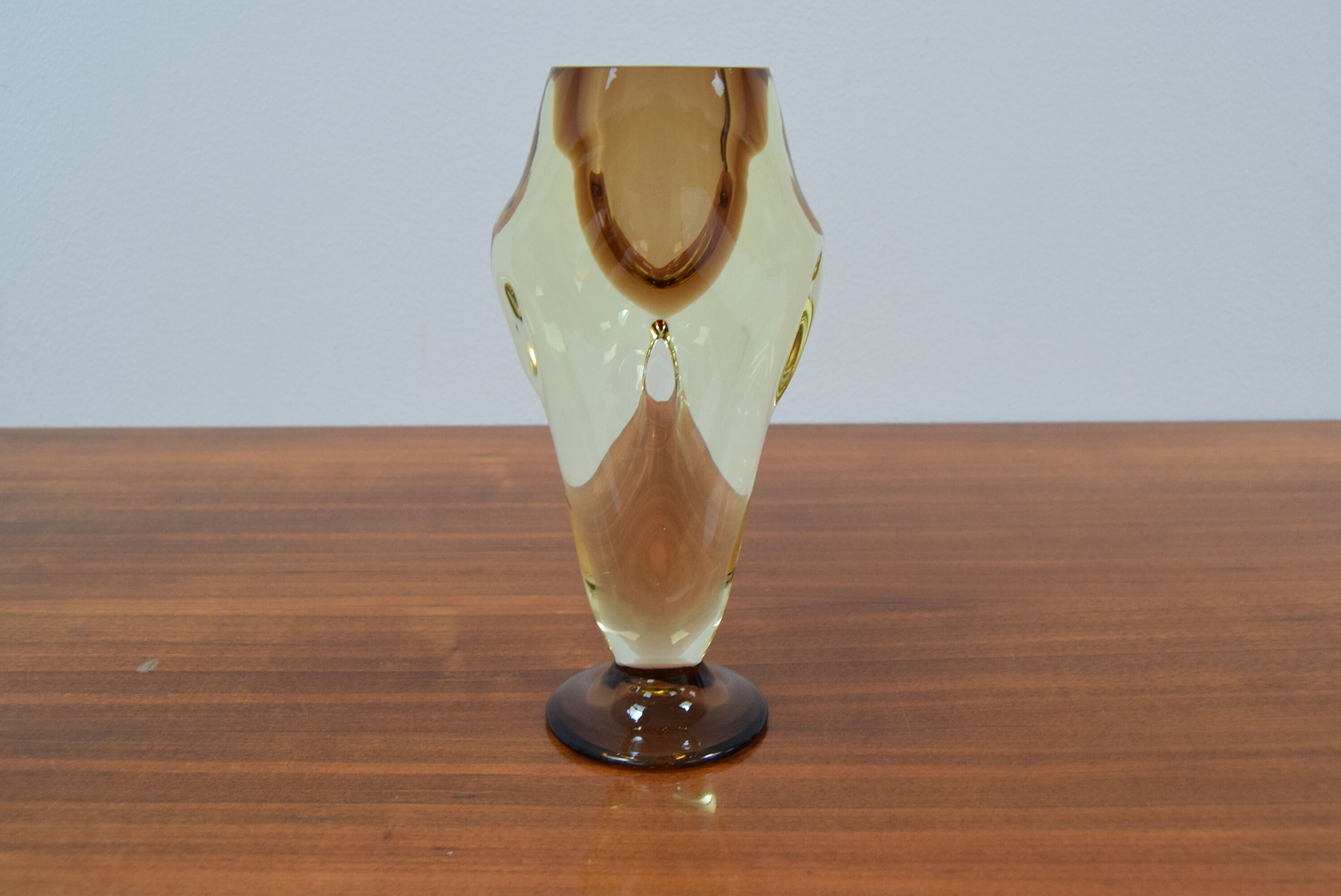 Mid-century Art Glass Vase,Chribska,1960's.