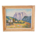 Landscape of Provence painted in oil signed