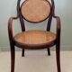 Fauteuil enfant Thonet en cannage vintage