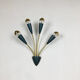 Italian blue and brass wall lamps Italy, 1950