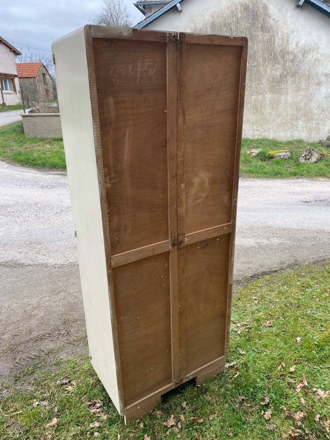 Armoire vintage en Formica bleu (vert d’eau)
