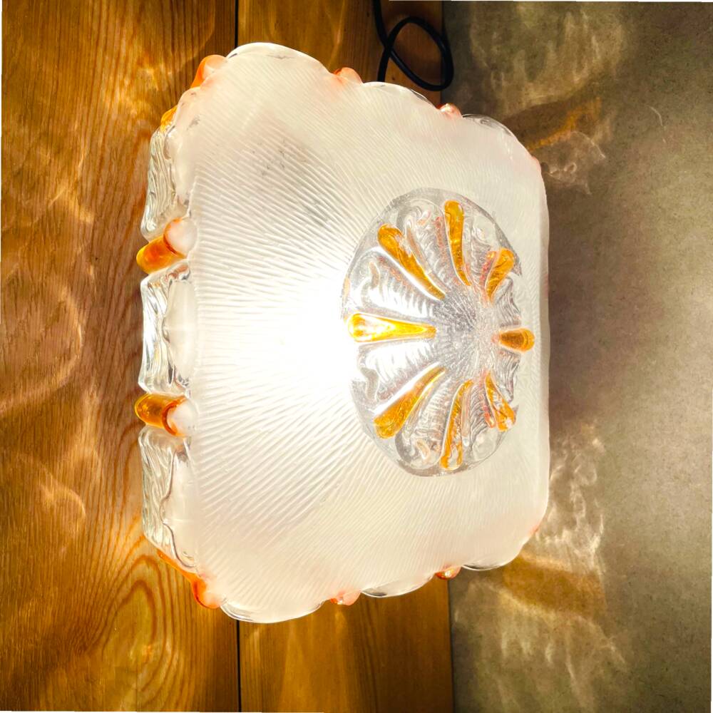 Murano glass ceiling or wall flush mount plafon light