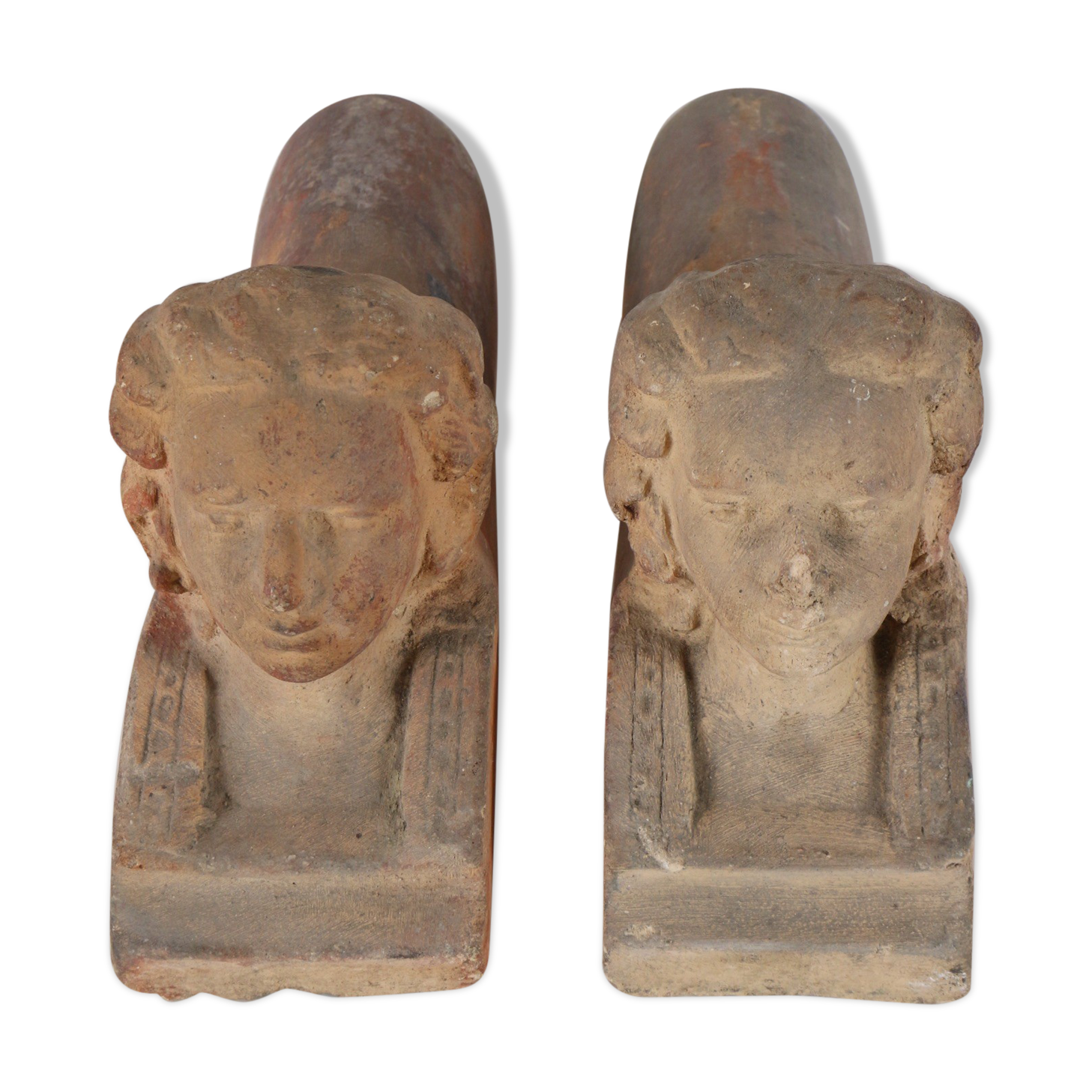 Andirons terracotta