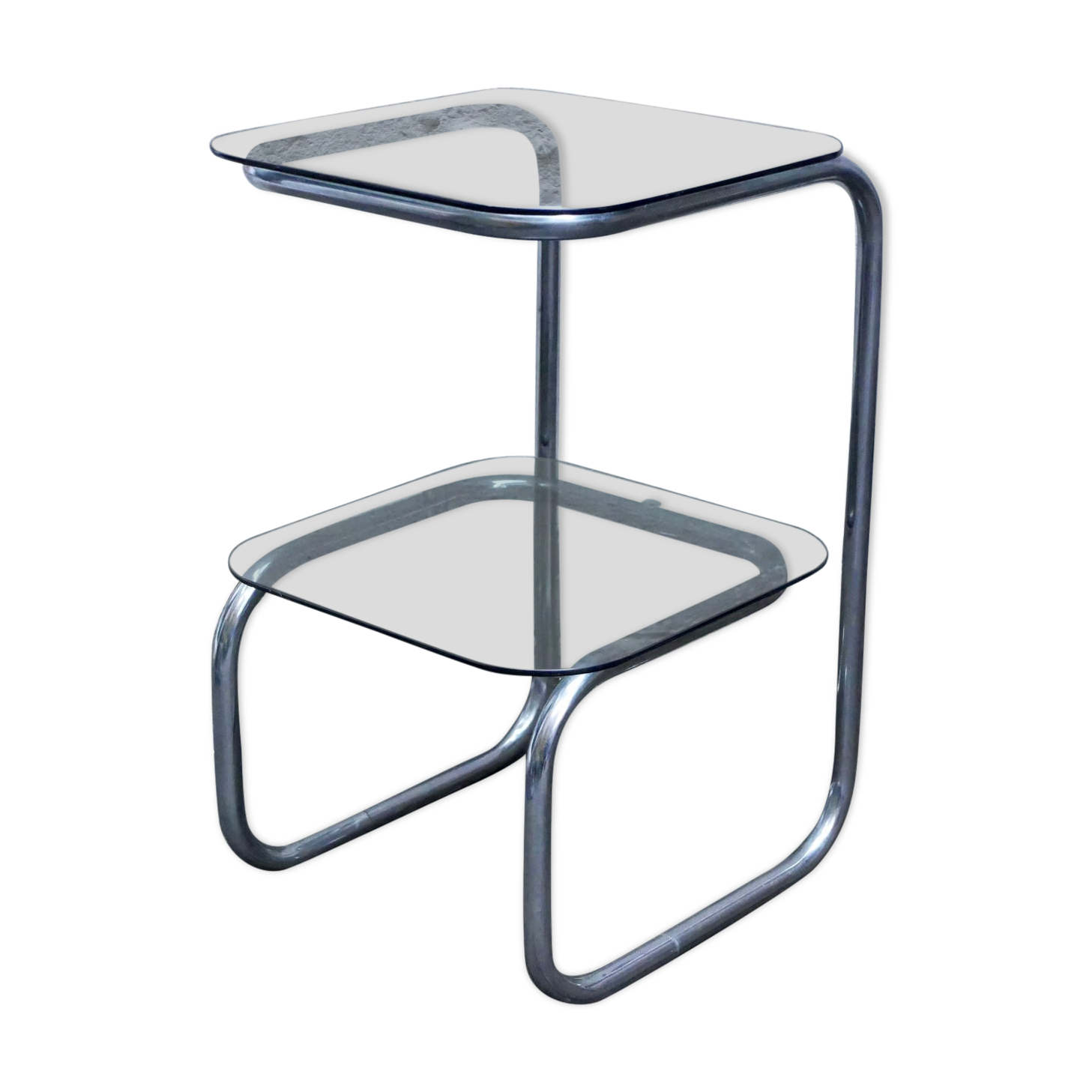 Smoked glass side table