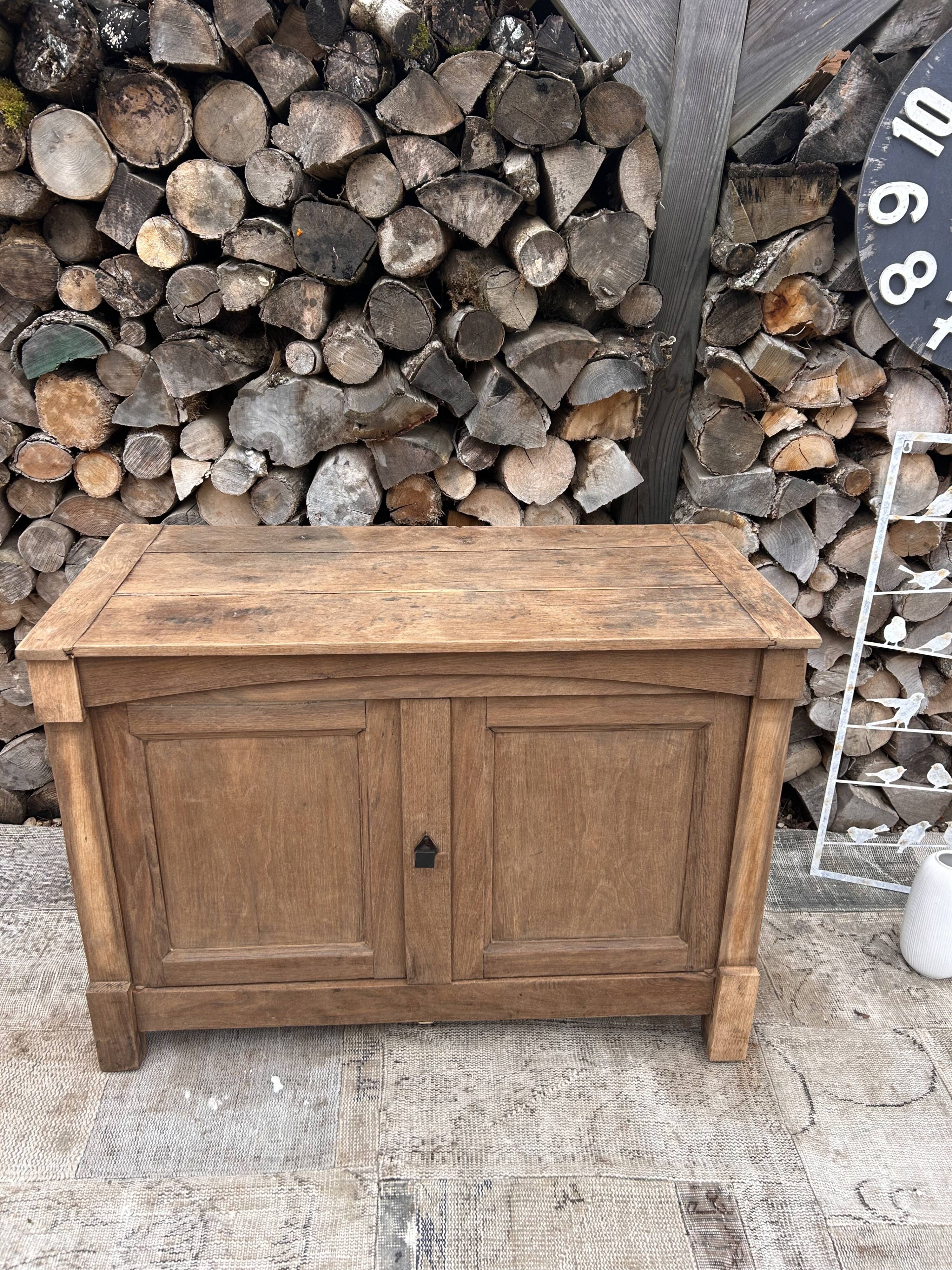 Renovated solid wood sideboard