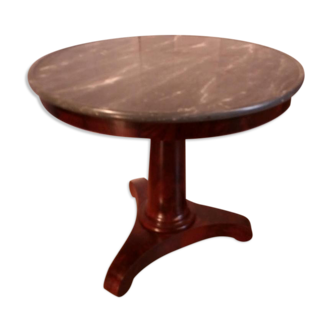 Pedestal table 1st Empire mahogany foot of Cuba