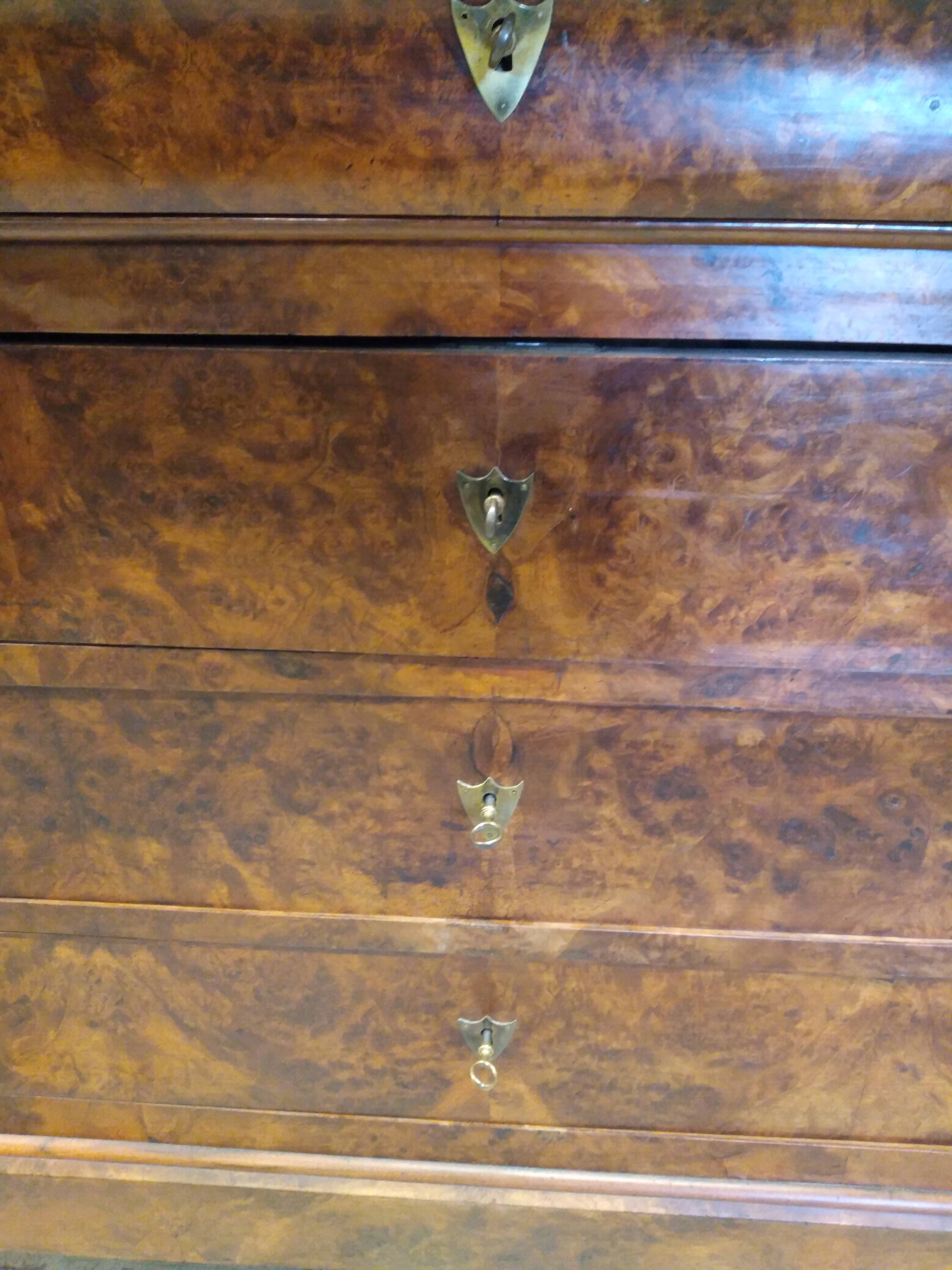 Chest of drawers with old marble