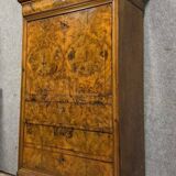 Louis Philippe period secretary with walnut ogee