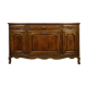 buffet in a row Louis XV neo-rustic walnut tree of curved shape