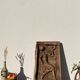 Door in low relief dancer style art deco 1930 wooden