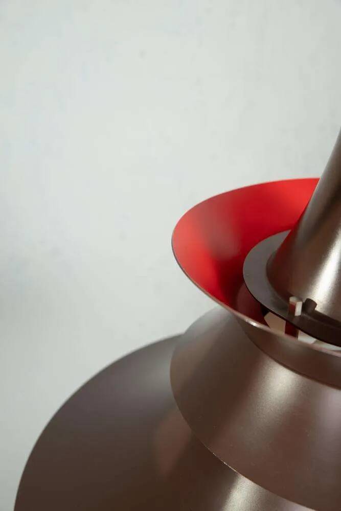 Vintage 1960s Danish design suspended lamp from the Space Age.
