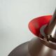 Vintage 1960s Danish design suspended lamp from the Space Age.