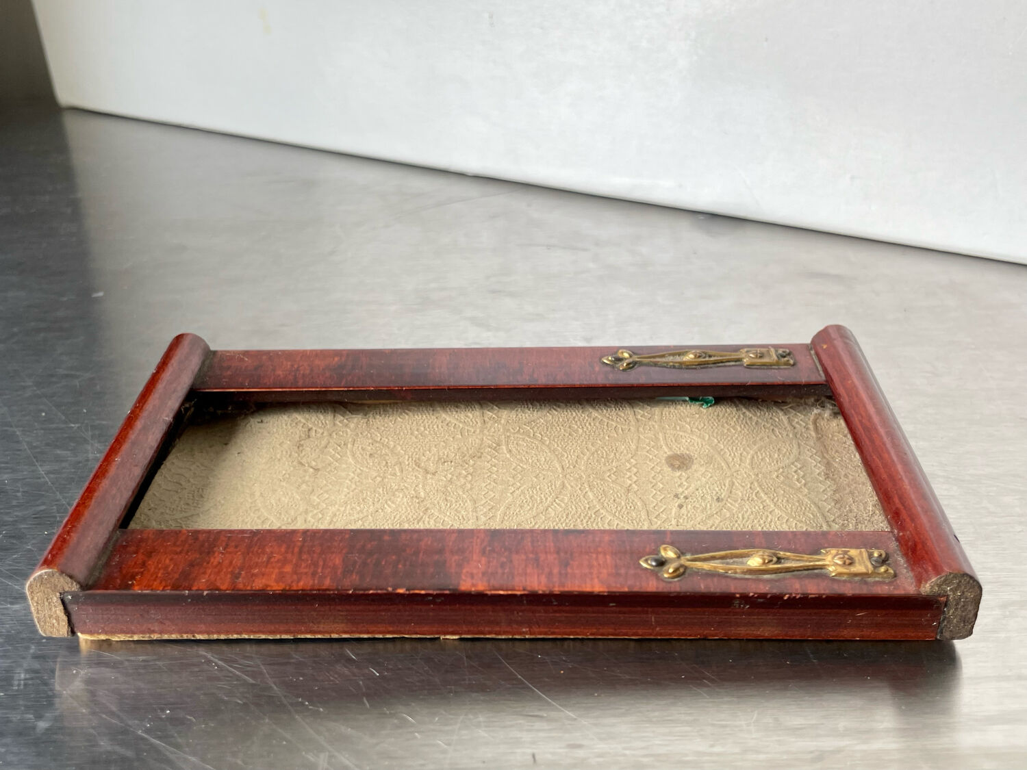 Antique art nouveau mahogany  frame