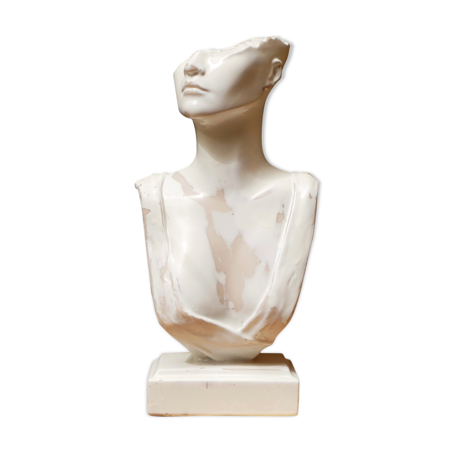 Woman bust in resin