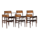 6x Dining Chairs by Erik Wørts 50s in Palisander