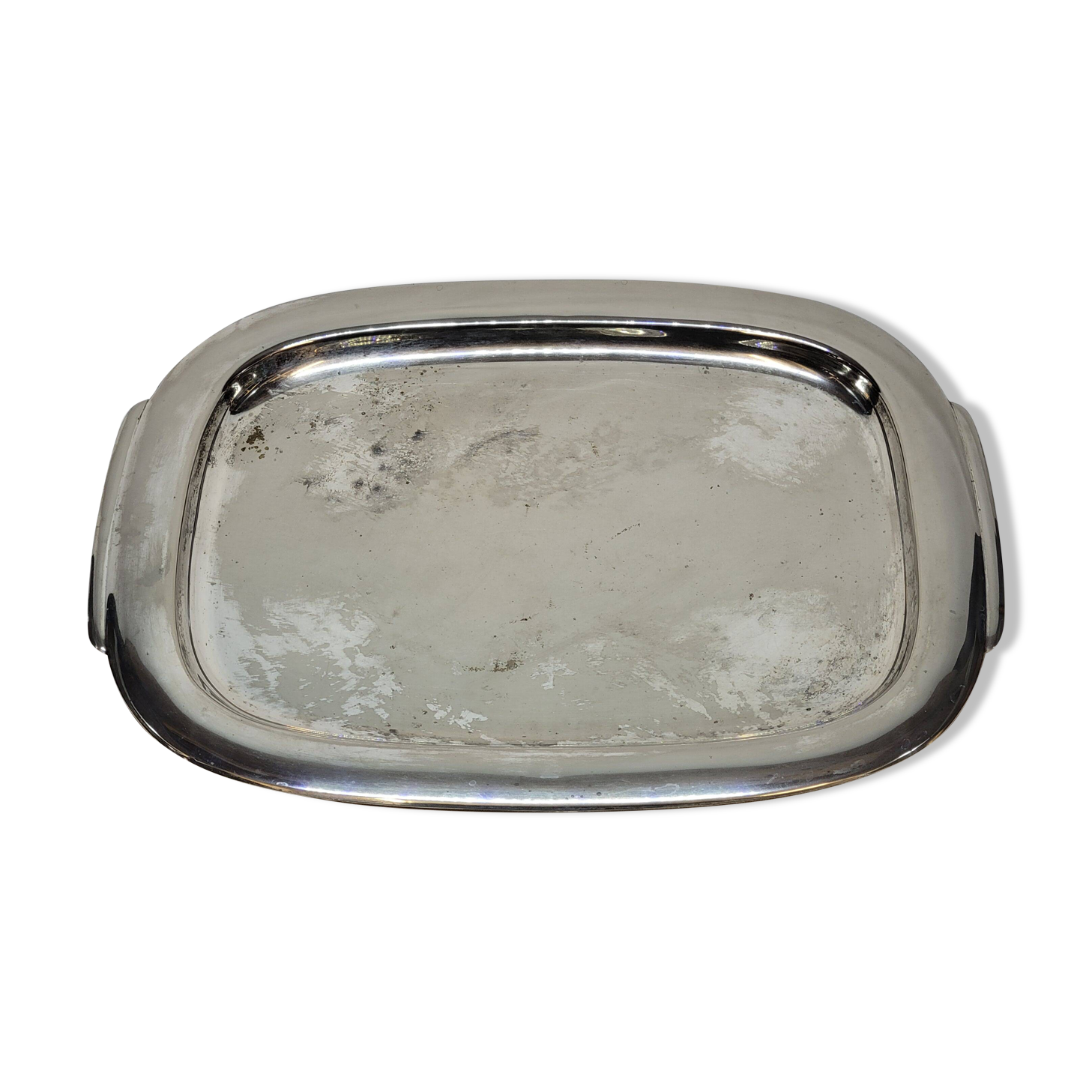 Prata Wolff Vintage Silver Metal Tray