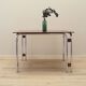 Walnut table, Italian design, 1970s, made in Italy.