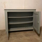 Buffet à 2 portes ancien vintage gris nuage