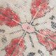 4x8 Star Pattern Burgundy Turkish Vintage Rug, 140x237Cm
