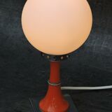Vintage bedside lamp design orange 1960